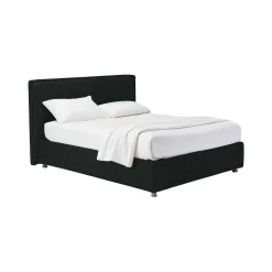 Letto Piazza e Mezza Grigio Scuro Sfoderabile Contenitore, Dimensione Materasso 120x200 cm - Codevigo
