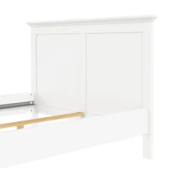 Letto piazza e mezza Phanfone, 158x201 h110 cm, Bianco