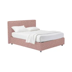 Letto Piazza e Mezza Rosa Sfoderabile Contenitore, Dimensione Materasso 120x200 cm - Codevigo