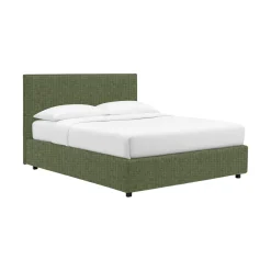 Letto Piazza e Mezza Verde Sfoderabile Contenitore, Dimensione Materasso 120x190 cm - Ciconio