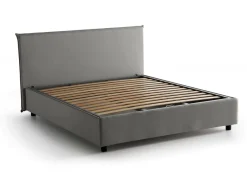 Letto 2 piazze contenitore grigio 175x215cm comodo - Artrax