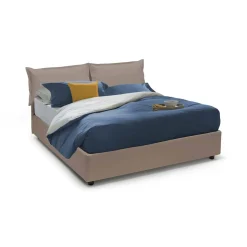 Letto 2 piazze contenitore tortora 175x205cm accogliente - Armani