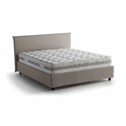 Letto 2 piazze contenitore tortora 175x215cm salvaspazio - Ariadni