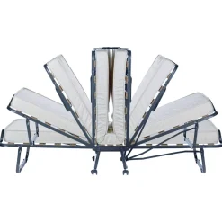 Letto Pieghevole Bianco Materasso Incluso Dimensione Materasso 80x190x10 cm, Imbottito - Chiauci