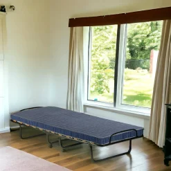 Letto Pieghevole blu Materasso Incluso Sfoderabile, Dimensione Materasso 80x190x10 cm - Peccioli