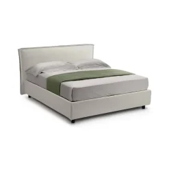 Letto Singolo Beige Materasso Incluso Sfoderabile, Contenitore Made in Italy - Atrelmo