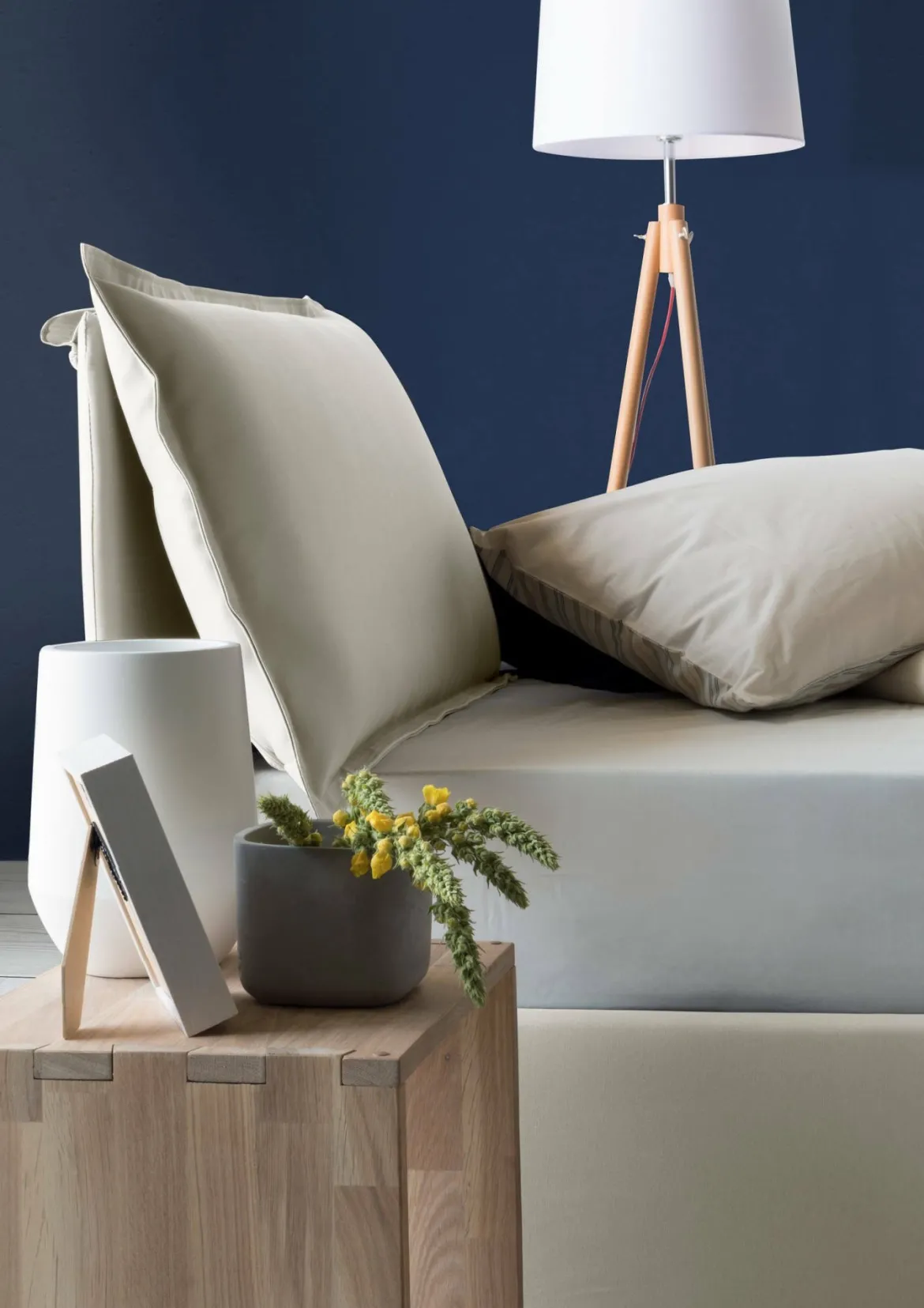 Letto singolo contenitore beige 105x215cm rete inclusa - Acetico