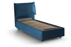 Letto singolo contenitore blu 105x205cm sfoderabile - Animal
