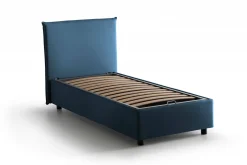 Letto singolo contenitore blu 105x215cm rete inclusa - Acetico