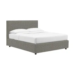 Letto Singolo Grigio Cenere Sfoderabile Contenitore, Dimensione Materasso 90x190 cm - Racines