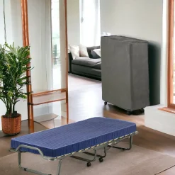 Letto singolo pieghevole rete inclusa 200x80cm blu - Ascea