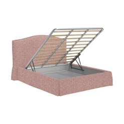 Letto Singolo Rosa Sfoderabile Contenitore, Dimensione Materasso 90x190 cm - Orvieto