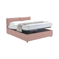 Letto Singolo Rosa Sfoderabile Contenitore, Dimensione Materasso 90x190 cm - Stazzano
