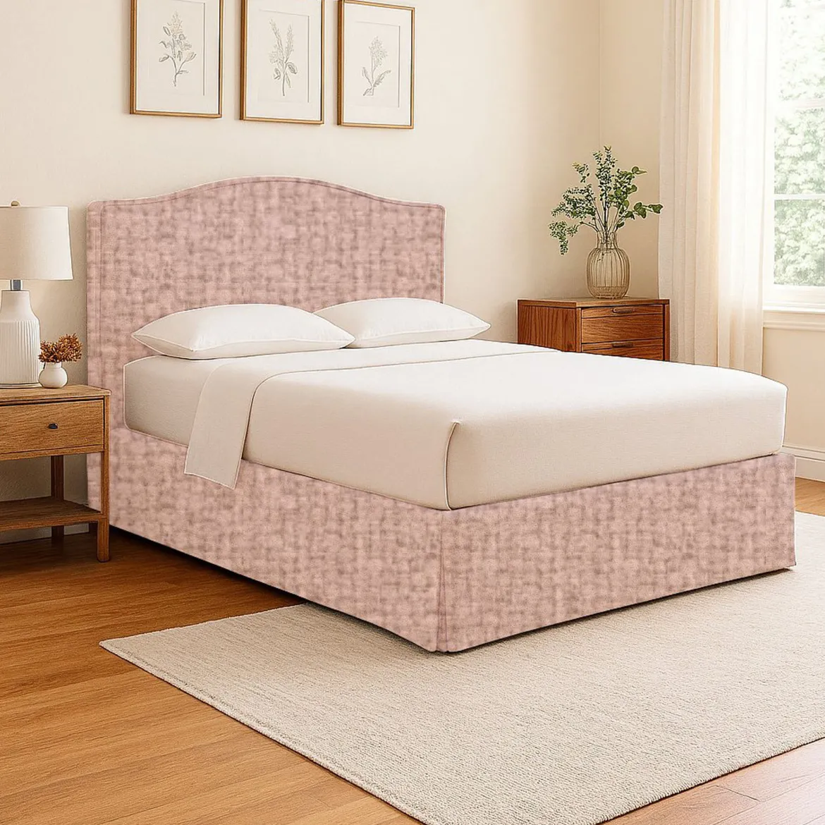 Letto Singolo Rosa Sfoderabile Contenitore, Dimensione Materasso 90x200 cm - Iudica