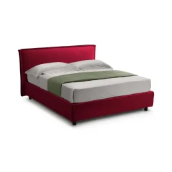 Letto Singolo Rosso Materasso Incluso Sfoderabile, Contenitore Made in Italy - Brozolo
