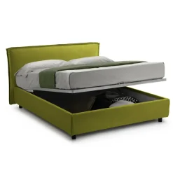 Letto Singolo Verde Materasso Incluso Sfoderabile, Contenitore Made in Italy - Atrelmo