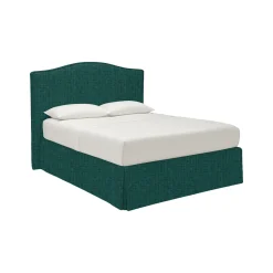 Letto Singolo Verde Petrolio Sfoderabile Contenitore, Dimensione Materasso 90x200 cm - Copparo