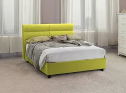 Letto Singolo Verde Sfoderabile Contenitore, Dimensione Materasso 80x190 cm Made in Italy - Brez