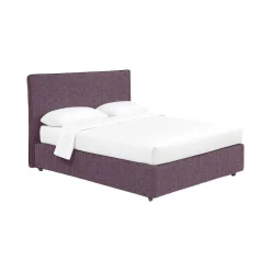 Letto Singolo Viola Lilla Sfoderabile Contenitore, Dimensione Materasso 90x200 cm - Carbone