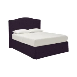 Letto Singolo Viola Sfoderabile Contenitore, Dimensione Materasso 90x190 cm - Orvieto