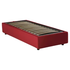 Letto una piazza contenitore beige 105x205cm rete inclusa - Acrostico