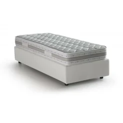 Letto una piazza contenitore bianco 105x215cm comodo - Richilde