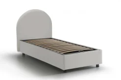Letto una piazza contenitore bianco 95x205cm comodo - Parco
