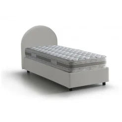 Letto una piazza contenitore bianco 95x215cm adatto per materasso 80x200 cm - Atelmo