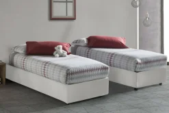 Letto una piazza contenitore bianco 95x215cm chic - Abruzzo