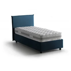 Letto una piazza contenitore blu 105x205cm materasso incluso - Arminius