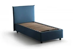 Letto una piazza contenitore blu 105x205cm materasso incluso - Arminius
