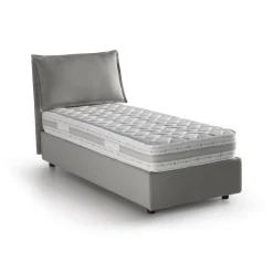 Letto una piazza contenitore grigio 95x215cm comodo - Ancara