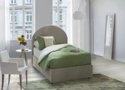Letto una piazza contenitore tortora 95x205cm comfort - Parco