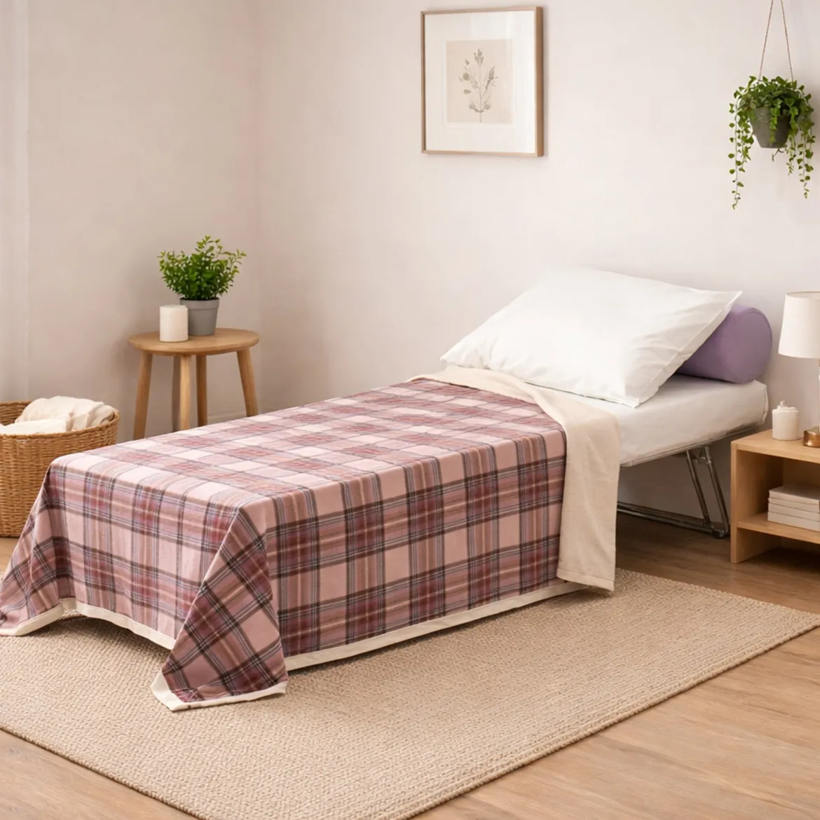 Letto una piazza pieghevole 80x80cm rosso - Abak