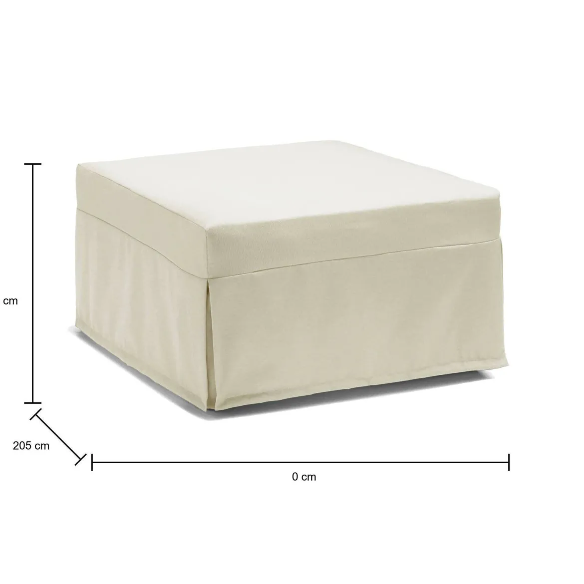 Letto una piazza pieghevole 80x80cm rosso - Abak