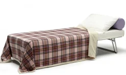 Letto una piazza pieghevole 80x80cm rosso - Abak