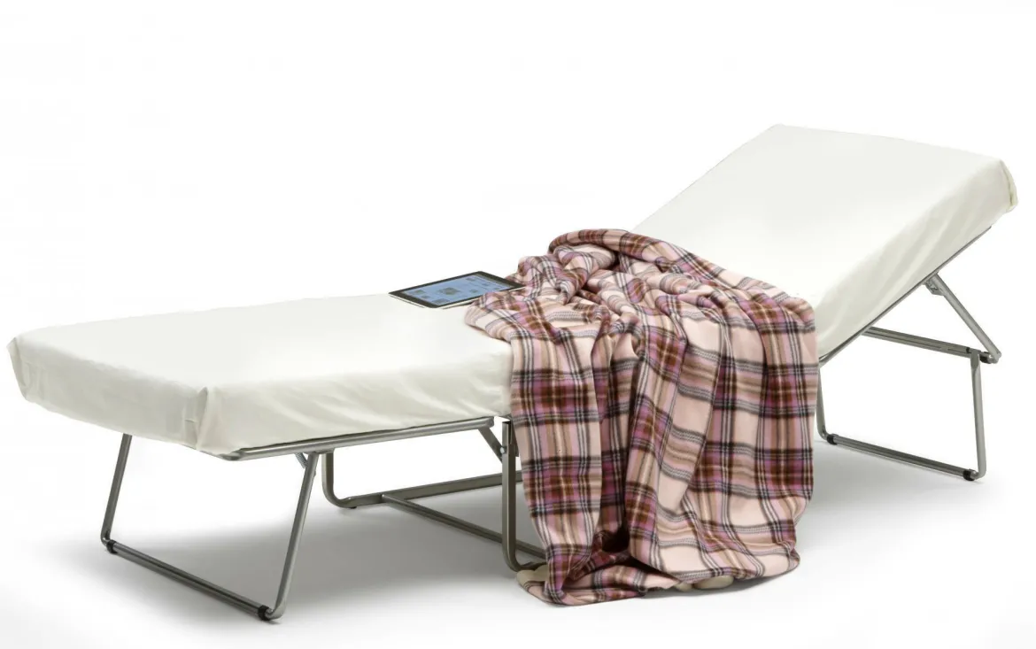 Letto una piazza pieghevole 80x80cm rosso - Abak