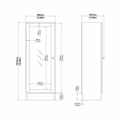 Libreria elegante quercia 47x113h cm - Minsk