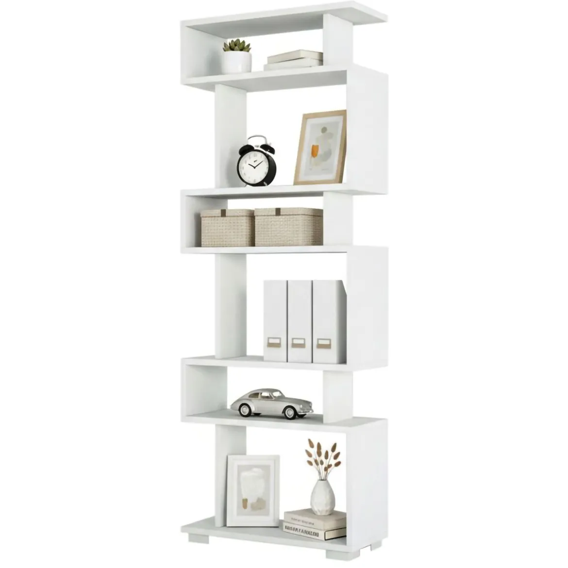 Libreria salvaspazio bianca 78x199h cm - Sinlaku