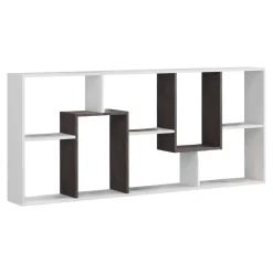 Libreria salvaspazio bianca e quercia 40x107h cm - Goring