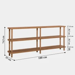 Libreria salvaspazio quercia 180x74h cm - Fulgence