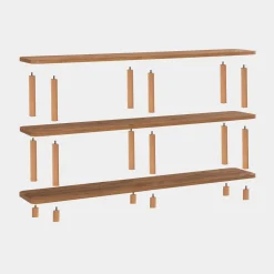Libreria salvaspazio quercia 180x74h cm - Fulgence