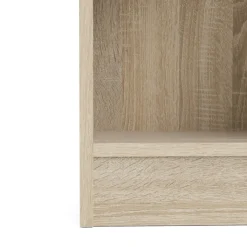 Libreria verticale quercia e bianca 75x170h cm - Gaston