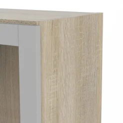 Libreria verticale quercia e bianca 75x170h cm - Gaston