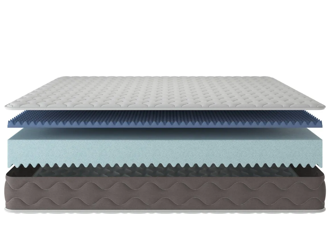 Materasso anallergico piazza e mezza 120x200 in Memory Foam - Zaffiro