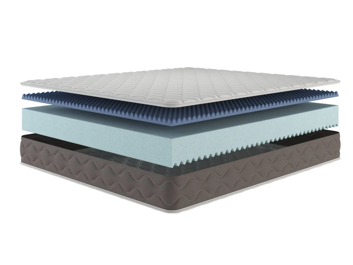 Materasso anallergico piazza e mezza 120x200 in Memory Foam - Zaffiro