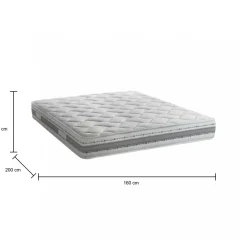 Materasso comfort dinamico matrimoniale 160x200 in Memory Foam sfoderabile - Aghi