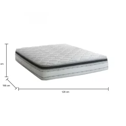 Materasso medio rigido piazza e mezza 120x190 in Memory Foam sfoderabile - Lilia