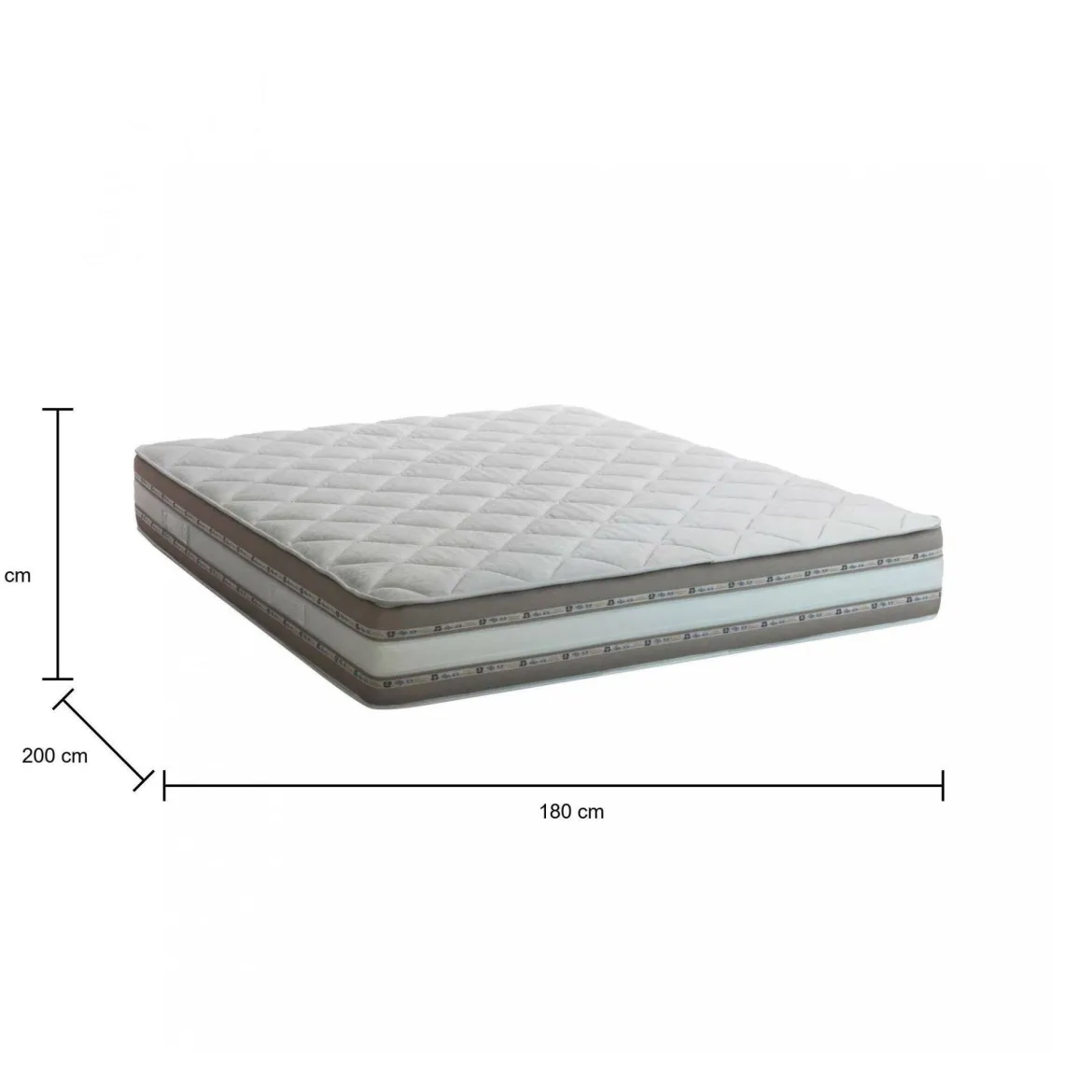 Materasso sicurezza notturna matrimoniale 180x200 in Memory Foam sfoderabile - Amos