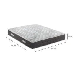 Materasso struttura moderna matrimoniale 180x200 in Memory Foam - Alfer